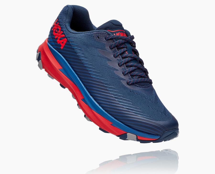 Trail Shoes Mens - Hoka One One Torrent 2 - Navy - ZQOCAIM-81